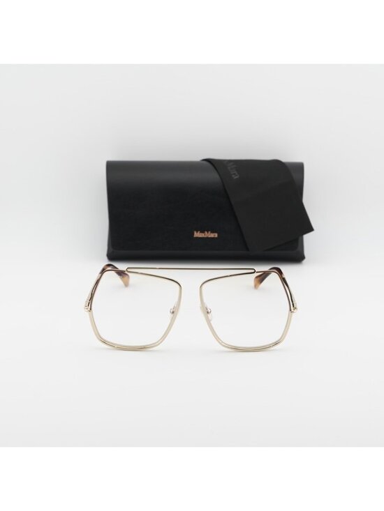 Max Mara MM5118-B 032 Eyeglasses Gold 58mm Square Frame main image 4